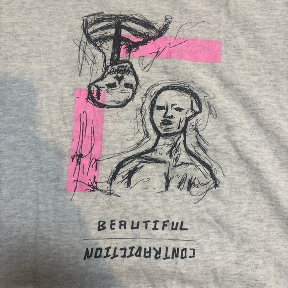 Gray Graphic  T-Shirt - Picture 2 of 3